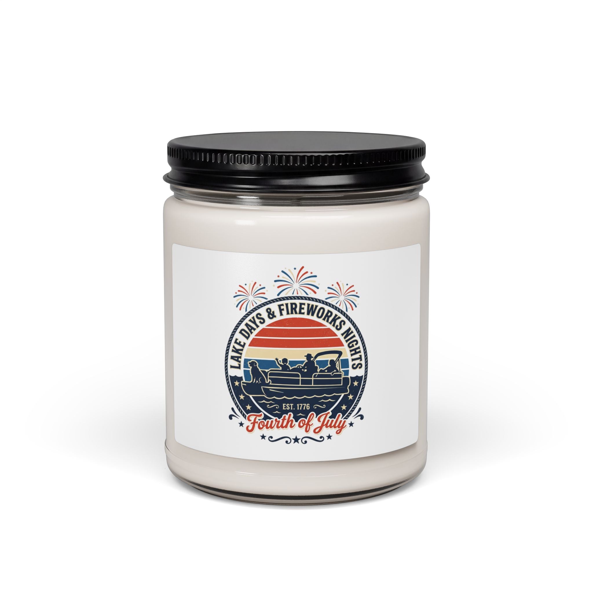 Retro Fourth of July Candle | Americana Soy Candle, Vintage Patriotic Palette