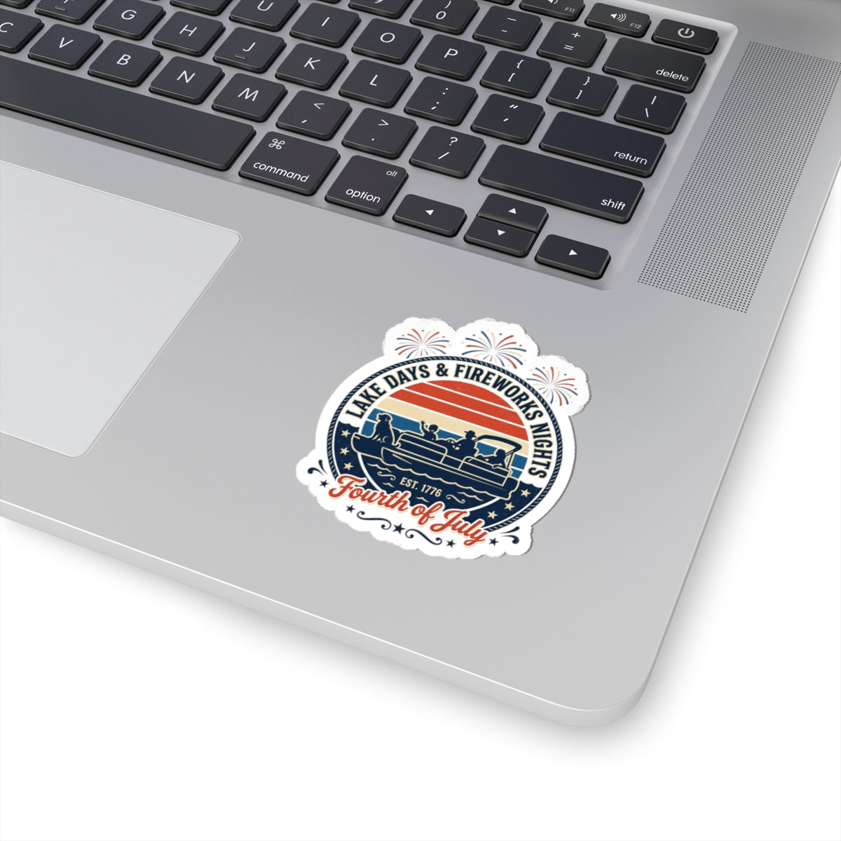 Lake Days & Fireworks Sticker | Americana Retro Fourth of July